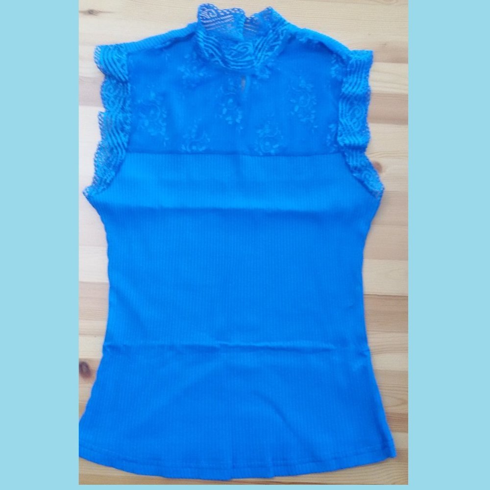 SHEIN Blue Tank Top Sz L New! 2/16$